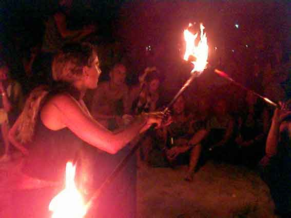 Firedance performance